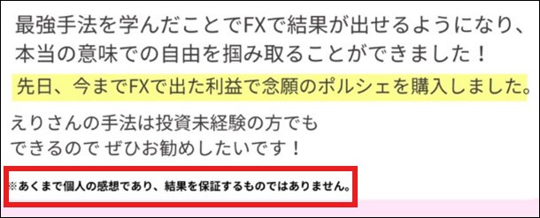 井上恵理のFXスクールの注意点